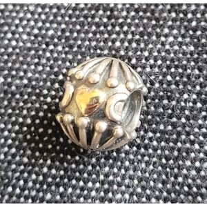 Pandora Retired Sterling Silver with 14K Gold Love and‎ Hugs Charm 790430